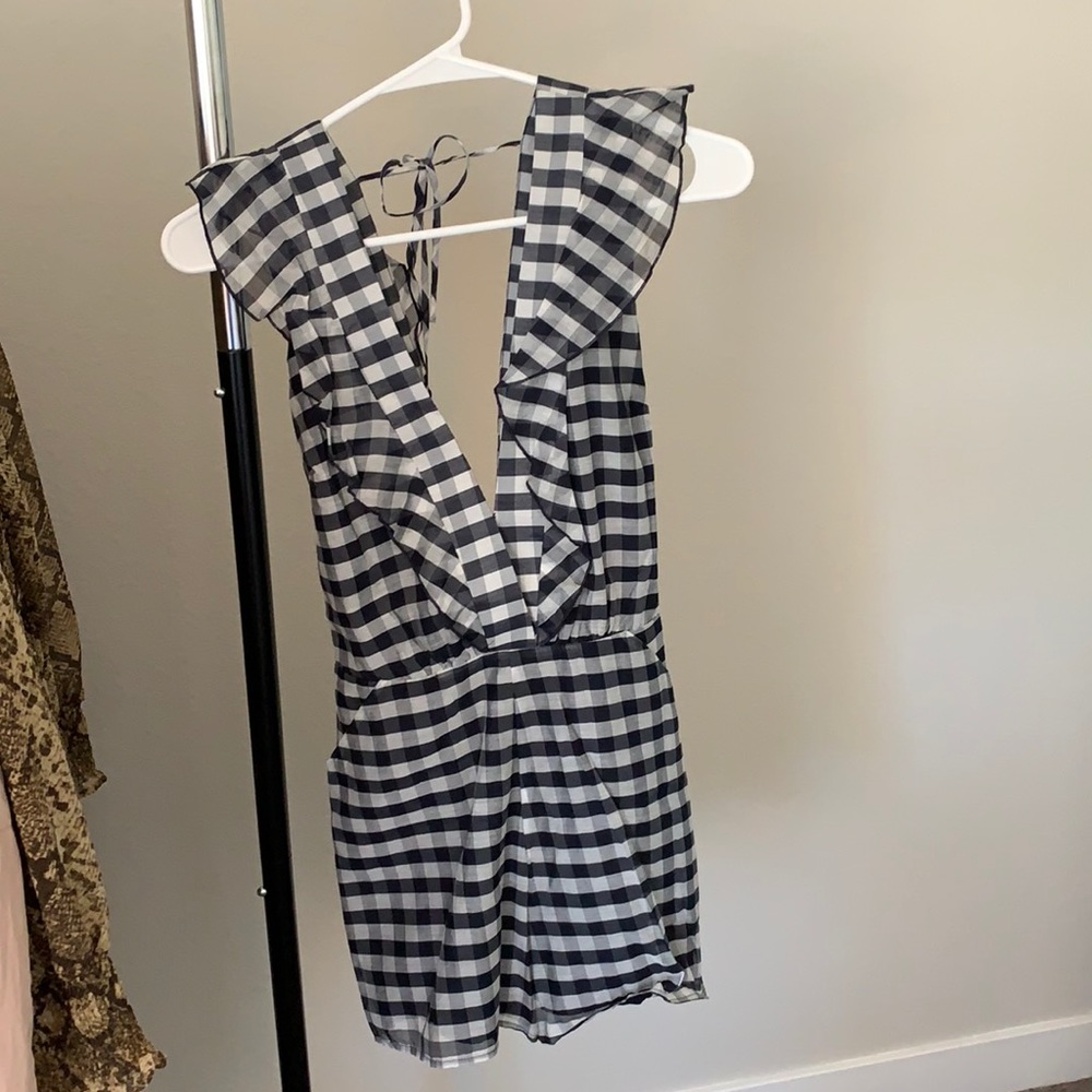 Dolce Vita gingham romper never worn